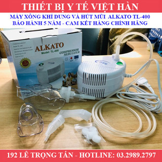 Máy xông khí dung và hút mũi 2 trong 1 alkato tl-400