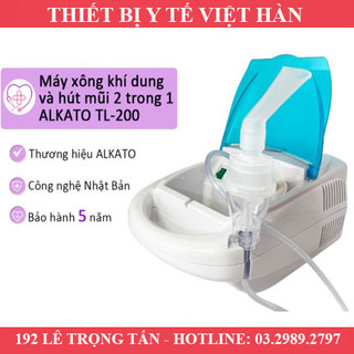 Máy xông khí dung và hút mũi 2 trong 1 alkato tl-200