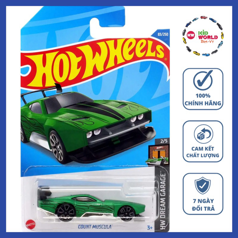 Xe mô hình Hot Wheels basic Count Muscula HCX01.