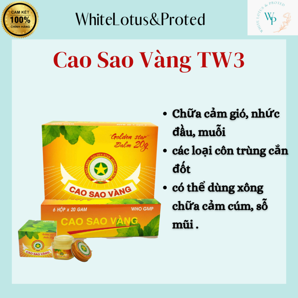 Cao Sao Vàng TW3 (hộp 20g)