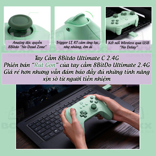 Tay cầm 8BitDo Ultimate 2C 2.4G Wireless Controller kèm USB Receiver