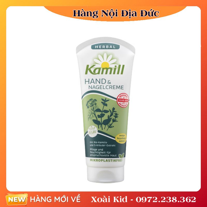 Kem dưỡng da tay và móng tay Classic Kamill hand & nail cream 100ml của Đức