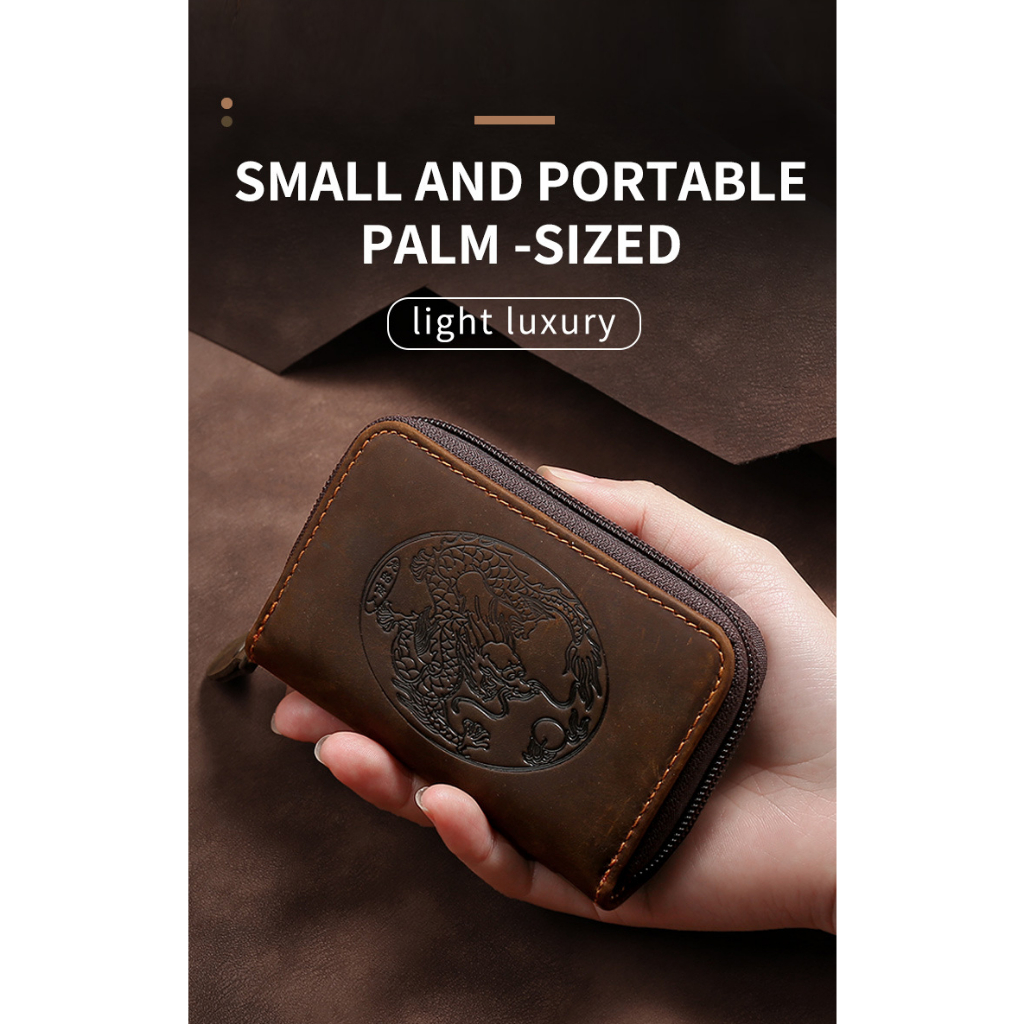 Ví Nam Mini Cầm Tay Da Bò Sáp Handmade SS404 | Thương Hiệu SPECIAL STAR