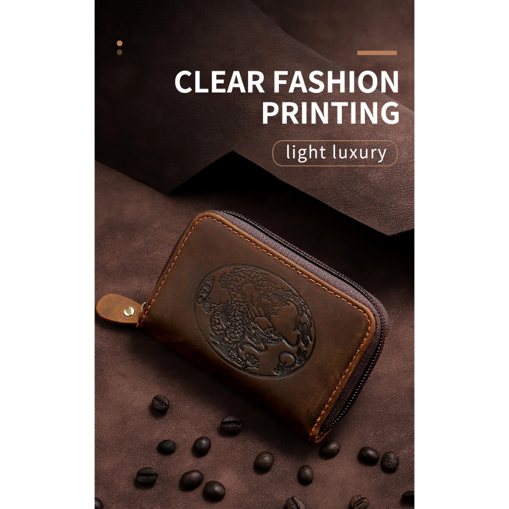 Ví Nam Mini Cầm Tay Da Bò Sáp Handmade SS404 | Thương Hiệu SPECIAL STAR