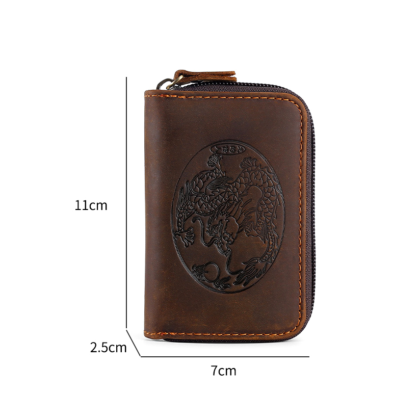 Ví Nam Mini Cầm Tay Da Bò Sáp Handmade SS404 | Thương Hiệu SPECIAL STAR