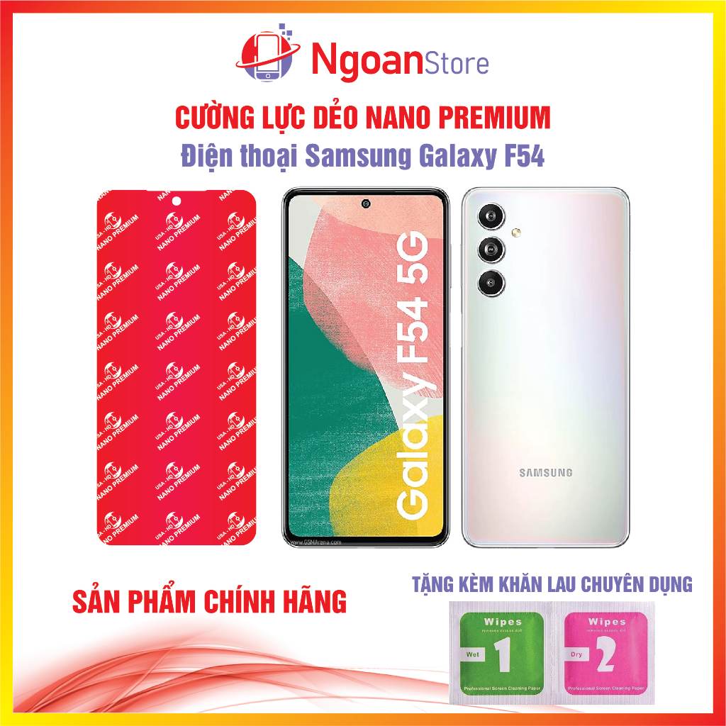 Cường lực dẻo Nano cho điện thoại Samsung Galaxy F54 - Ngoan Store