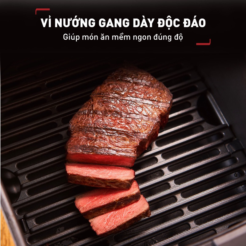 Nồi chiên không dầu Tefal 2in1 Easy Fry & Grill 6.5L EY801D15