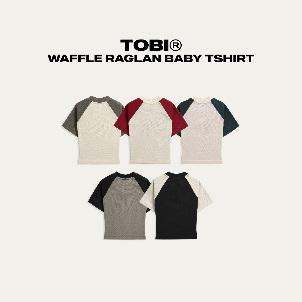 Áo Waffle Raglan Baby Tee TOBI