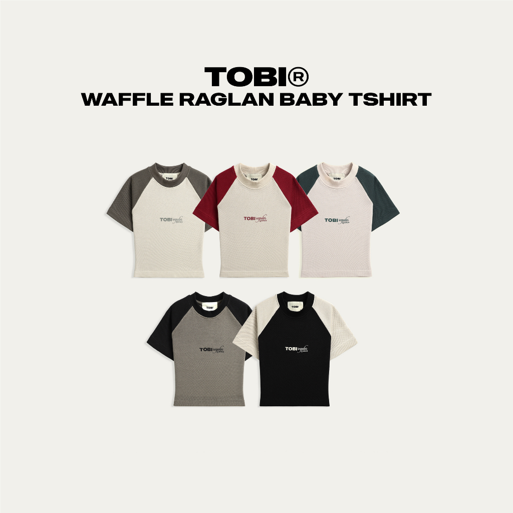 Áo Waffle Raglan Baby Tee TOBI