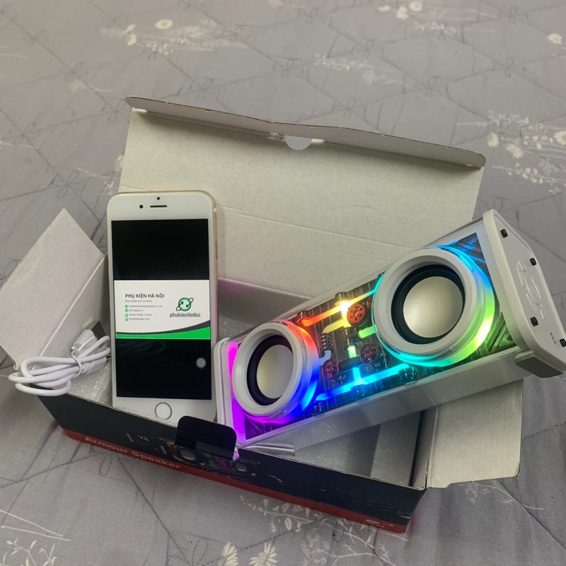 Loa bluetooth V8 - A88  bass mạnh âm thanh hay có đèn led