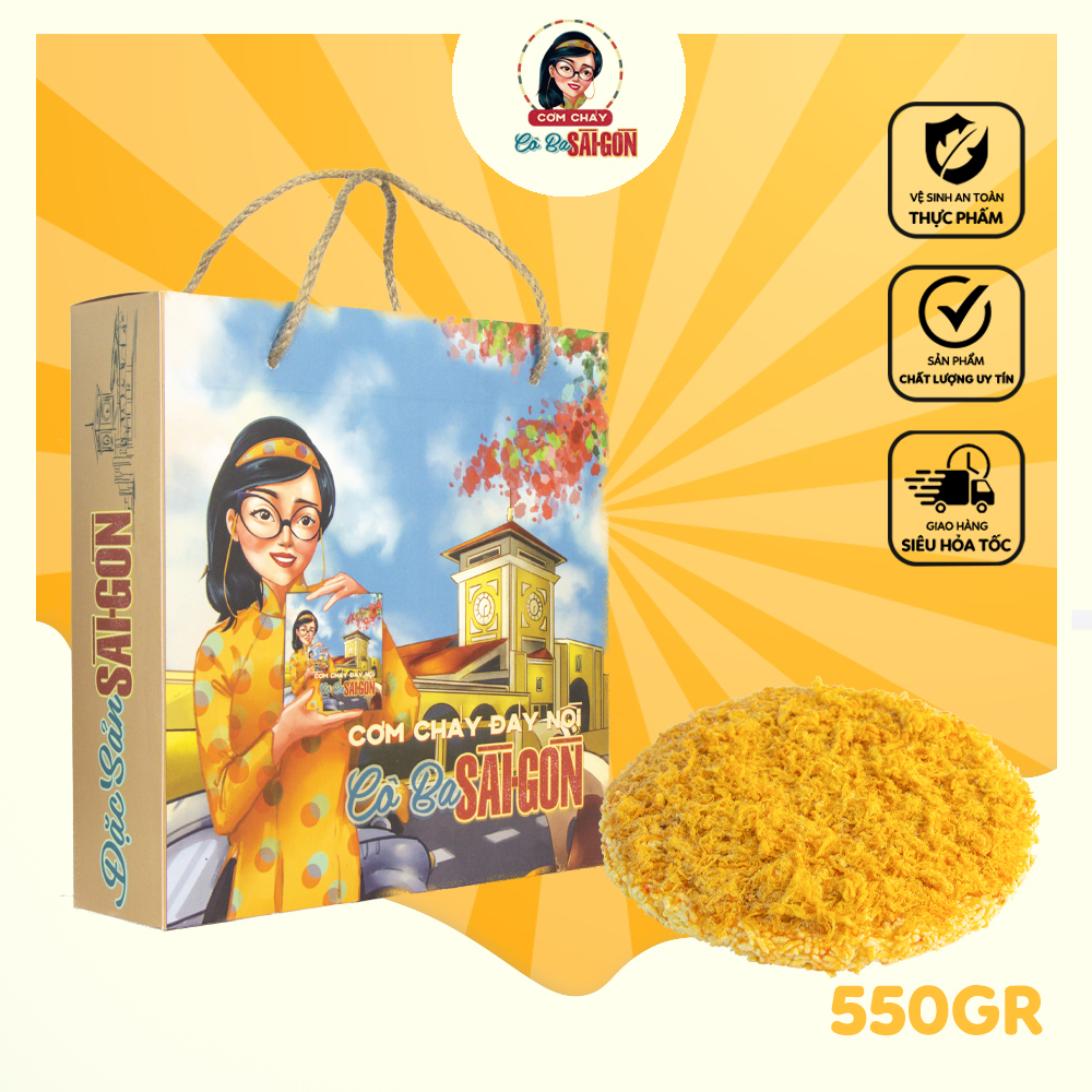 Hộp Cơm Cháy Đáy Nồi Cô Ba Sài Gòn 550gr