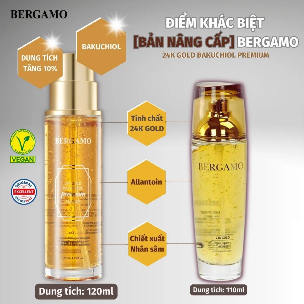 Tinh chất Serum BERGAMO Premium Essence 120ml ( mẫu mới)