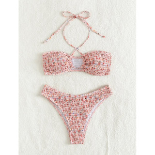 Set bikini buộc nơ cổ