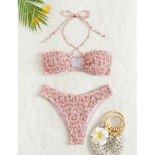 [ORDER SHEIN] Set Bikini Buộc Nơ Cổ