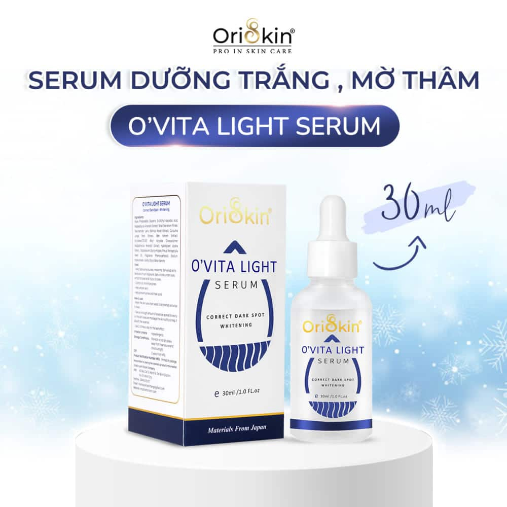 Oriskin O’vita Light Serum Mờ Thâm Trắng Da Kiềm Dầu Se Khít Lỗ Chân Lông Oriskin O’vita Light Serum