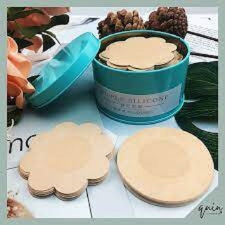 Hộp 10, 60 miếng dán ti , dán vú, nhũ hoa silicon, giấy chống thấm