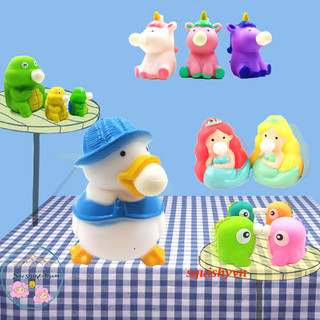 Squishy thú thổi bong bóng kẹo cao su