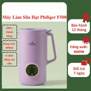 [Mã ELHA22 giảm 6% đơn 300K] [BẢO HÀNH 12 THÁNG] Máy xay sữa hạt đa năng Geming mini GM 307 philiger 508 600ml