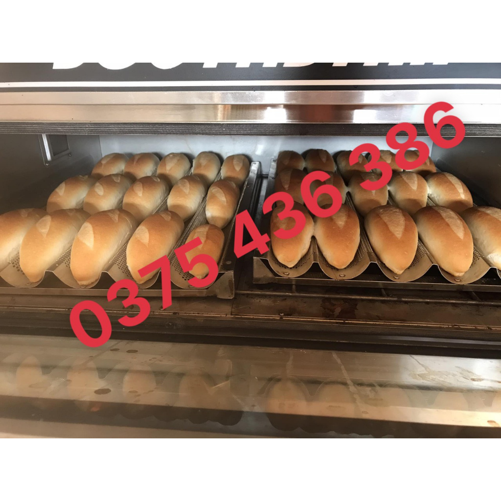 Lò nướng bánh mì, bông lan, pizza đối lưu 1 tầng 2 khay chạy điện 220v gia đình