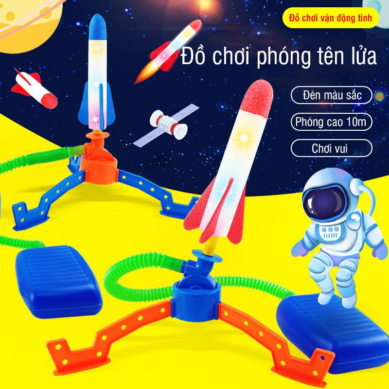 Đồ chơi trẻ em bệ phóng tên lua có đèn giúp bé tránh xa điện thoại