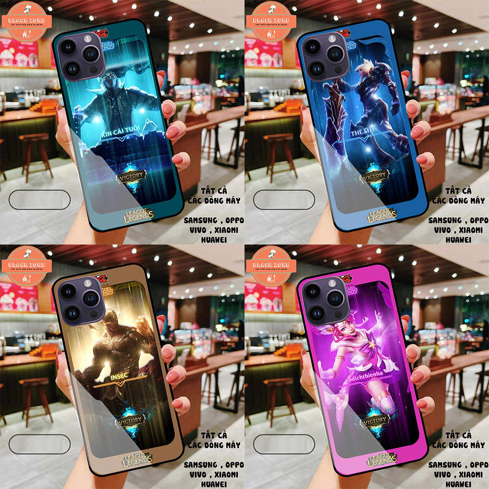 Ốp lưng điện thoại kính cường lực Iphone , oppo , samsung , xiaomi , vivo , huawei in hình Liên Minh Huyền Thoại