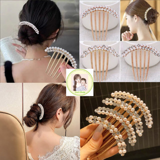 Trâm cài tóc Đính Đá Và Ngọc Trai Nhân Tạo Thời Trang xinh đẹp cho nữ
