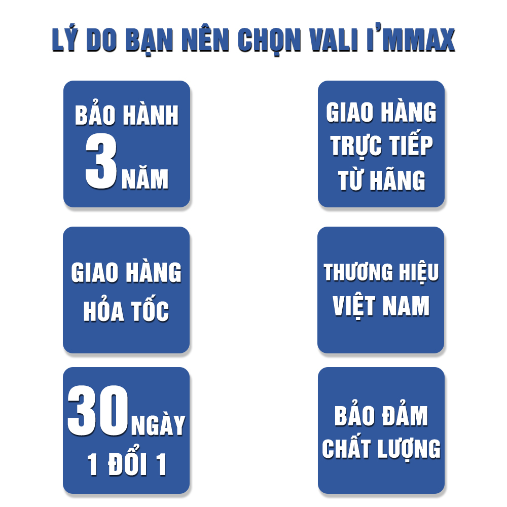 Vali nhựa du lịch size 24inch immaX X12 ký gửi hành lý bảo hành 3 năm chính hãng, 1 đổi 1 trong 12 tháng