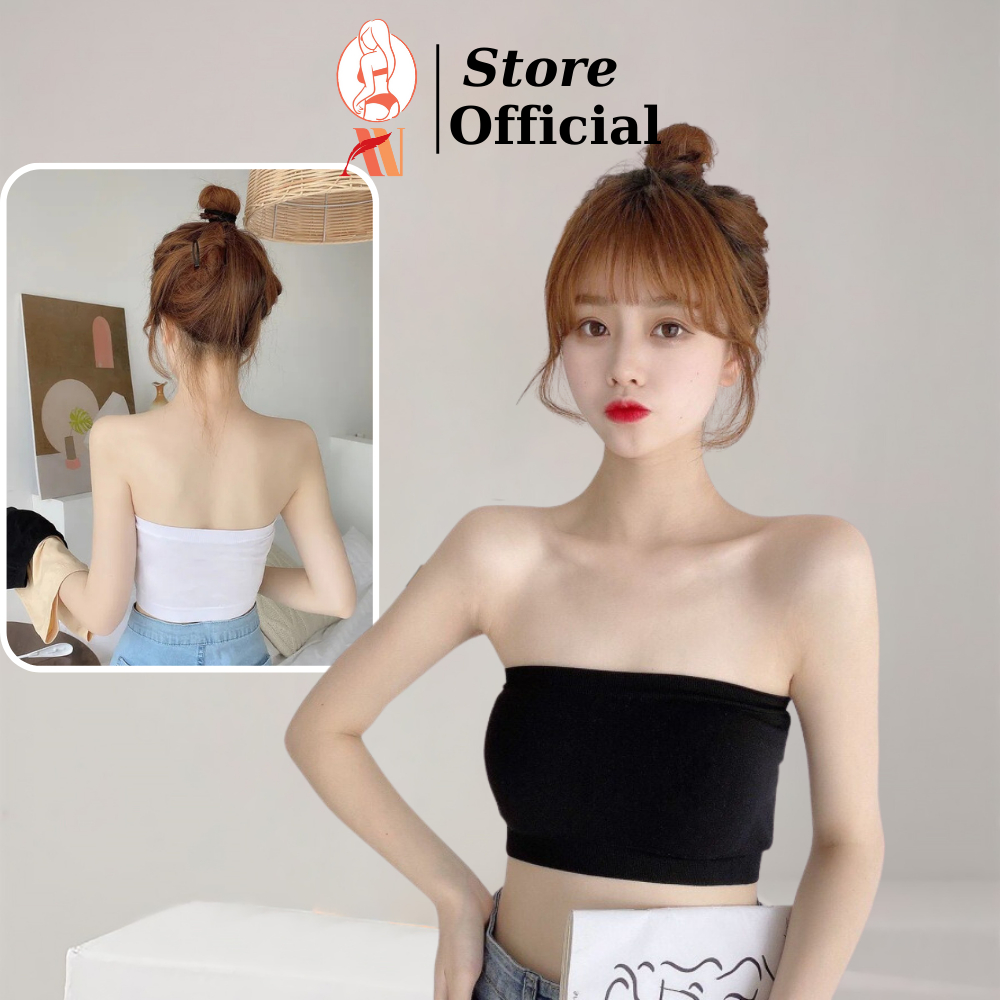 Áo Lót Nữ Cúp Ngang Không Mút Lót AN Bra Ống Học Sinh Cotton 0123