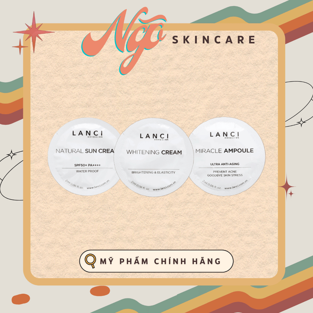Sample Dưỡng Da Trắng Sáng Lanci - 2ml