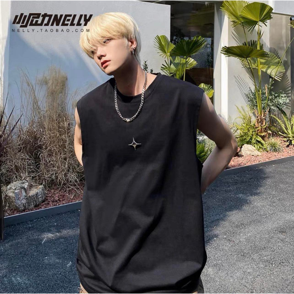 Áo ba lỗ thun cotton Tanktop Bling Unisex hàng QC loại 1 (kèm ảnh thật chụp tại shop)