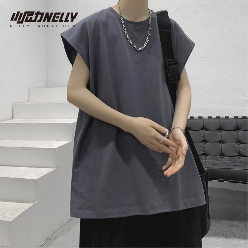 Áo thun ba lỗ tanktop basic xám A336 unisex nam nữ hàng QC loại 1 (kèm ảnh được chụp tại shop)