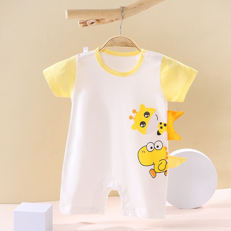 Body đùi cộc tay trắng hàng Quảng Châu mỏng mát cho bé mặc hè