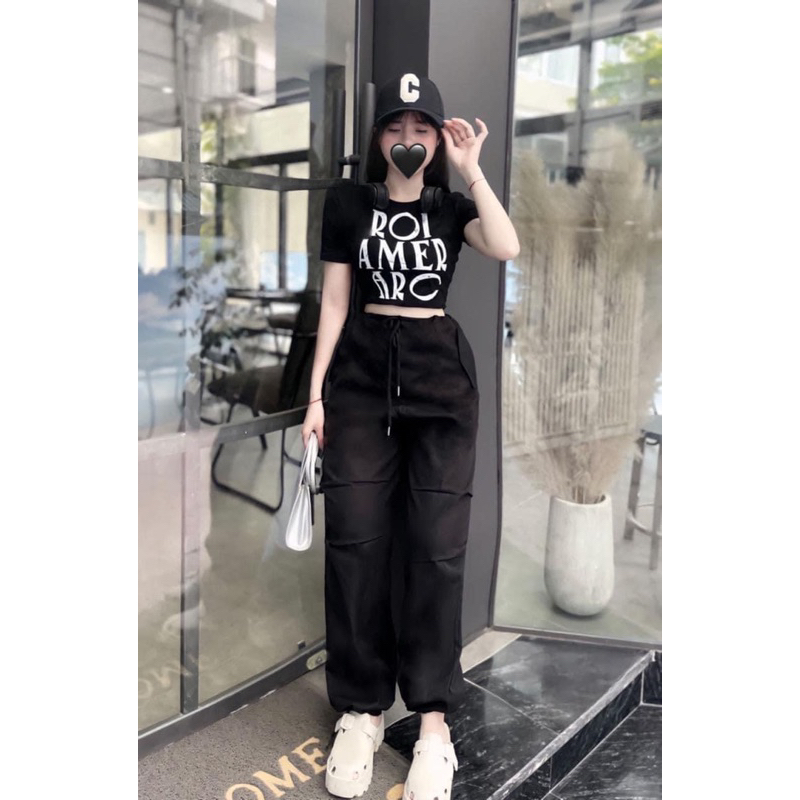 Sét Áo Gân Quần Lụa Mặc Đi Chơi Thì Đúng Đỉnh Luôn