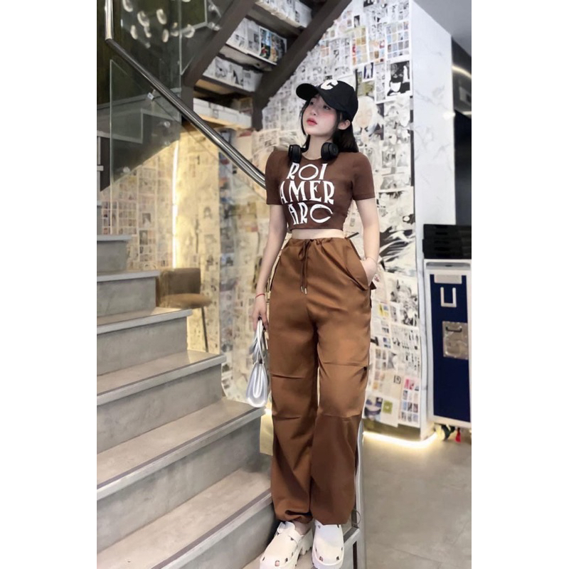 Sét Áo Gân Quần Lụa Mặc Đi Chơi Thì Đúng Đỉnh Luôn