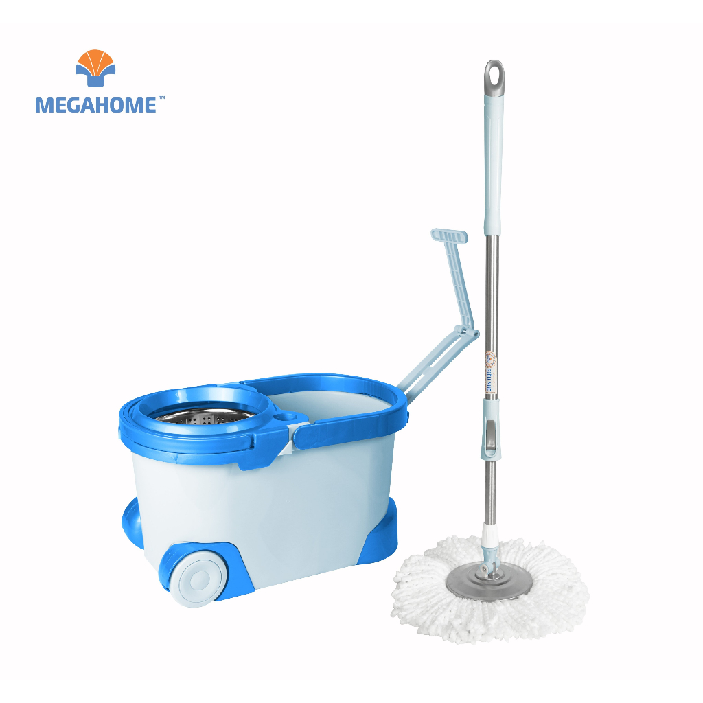 Bộ lau nhà Megahome X9 Plus cao cấp cây lau 360 độ siêu nhẹ thùng lau nhỏ gọn cây lau vắt siêu nhẹ mau khô