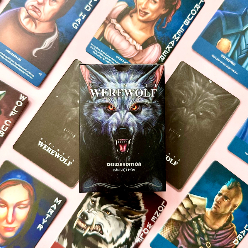 Bộ bài ma sói ultimate deluxe việt hoá boardgame cho bạn bè nhiều chức năng mới