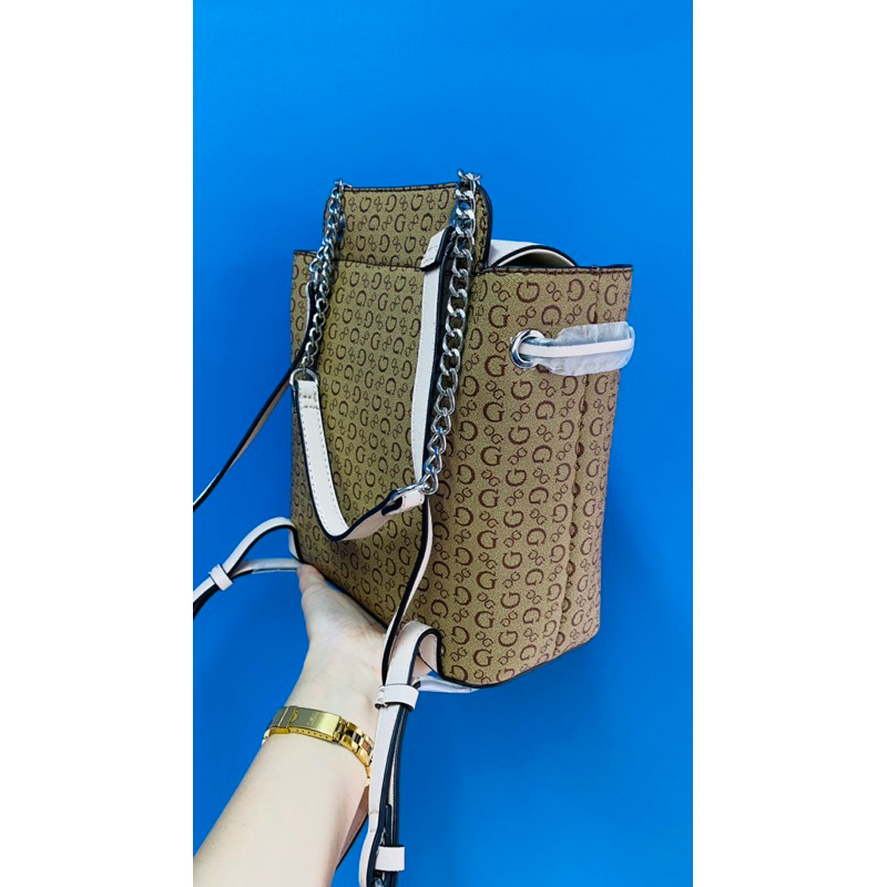 BALÔ GUESS TATIANA LOGO BROWN/PINK