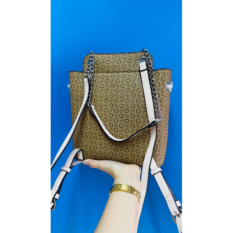 BALÔ GUESS TATIANA LOGO BROWN/PINK