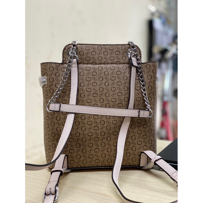 BALÔ GUESS TATIANA LOGO BROWN/PINK