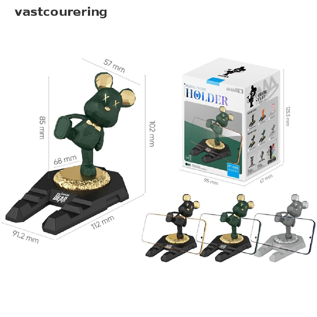 Giá Đỡ Điện Thoại Máy Tính Bảng Hình Gấu Kungfu Dễ Thương Dùng Trang Trí Phòng