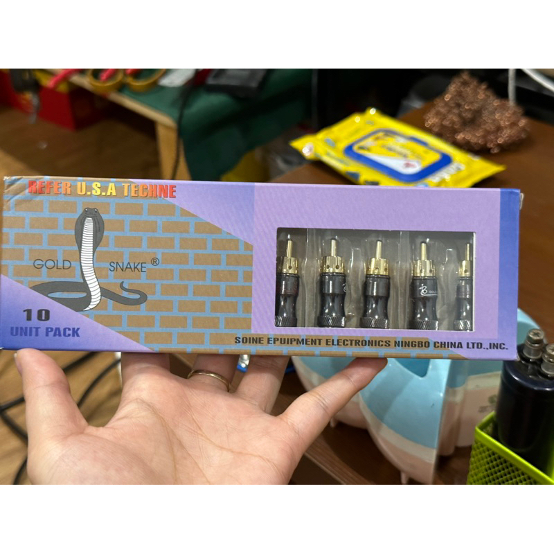 Giắc hoa sen Jack RCA / AV Snake ghi mạ vàng