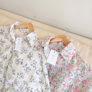 Áo sơ mi - Sơmi in hoa (Printed floral bloom shirt ) made by Mow Studio