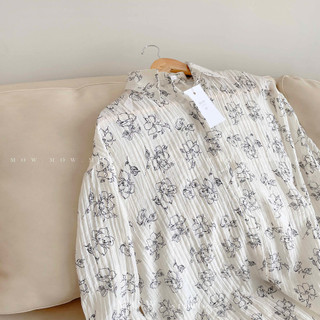 Áo sơ mi - Sơmi in hoa (Printed floral bloom shirt ) made by Mow Studio