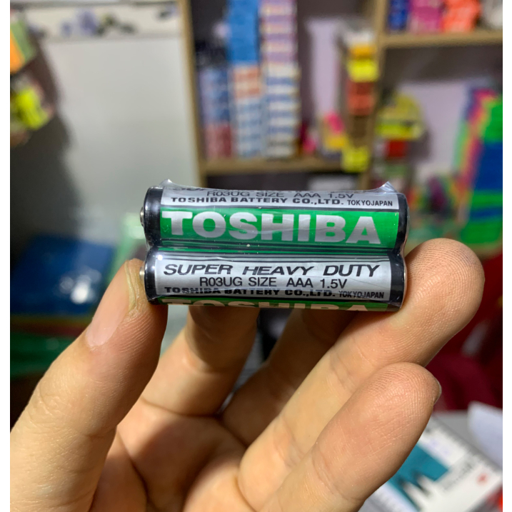 Pin tiểu AAA Toshiba đen R03UG Super Heavy Duty 1.5V  - Hàng chính hãng