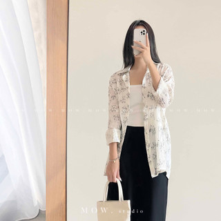 Áo sơ mi - Sơmi in hoa (Printed floral bloom shirt ) made by Mow Studio
