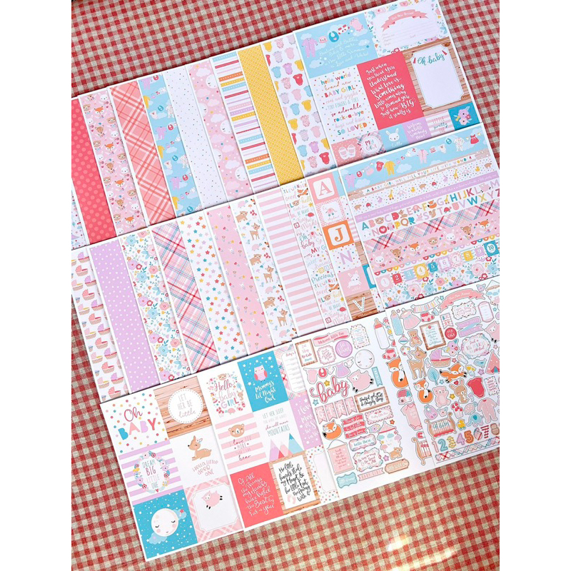 GIẤY HOẠ TIẾT 20x20cm - trang trí KHUNG ẢNH, SCRAPBOOK, LOVEBOX