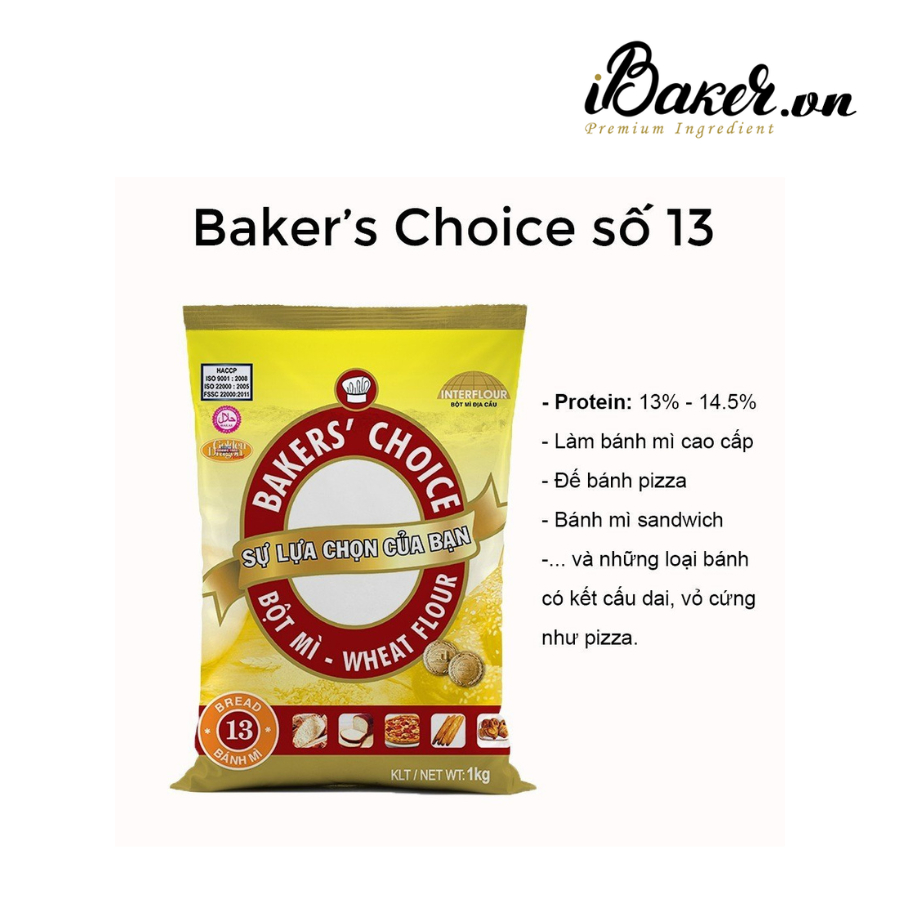 Bột mì Baker's Choice số 8/ số 11/ số 13