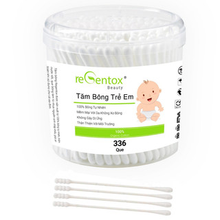 TĂM BÔNG REGENTOX TRẺ EM HỘP XOAY 336 QUE