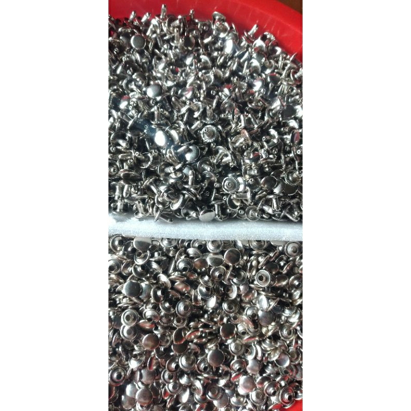 set 25 nút bấm 2 mặt bằng kim loại chuyên dụng cho may vá đồ da / túi xách