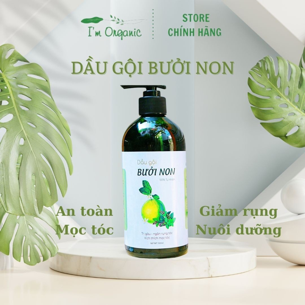 Dầu Gội Bưởi Non Giảm Rụng Tóc, Kích Thích Mọc Tóc, Dầu Gội Thiênnhiên Organic Nuôi Dưỡng Từ Bên Trong Sạch Gàu Im.organic